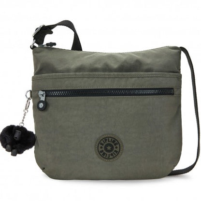 Kipling ARTO Cross-Body Shoulder Bag Green Moss - front view