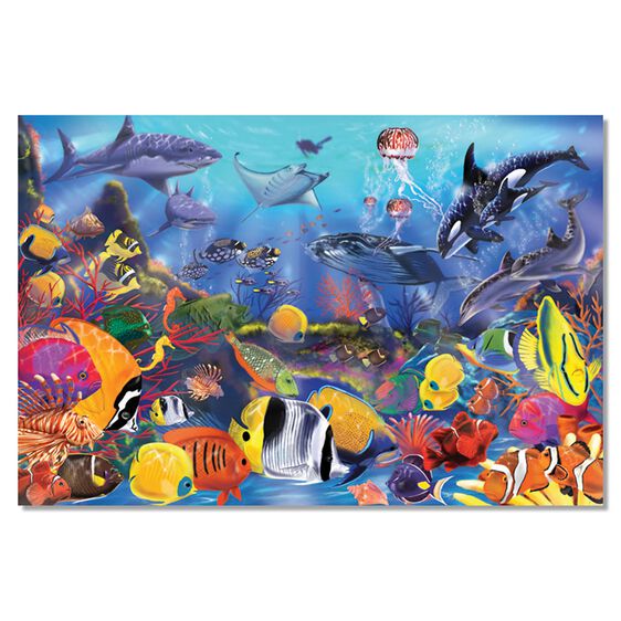 Melissa & Doug Underwater Floor Puzzle 48 Pieces Melissa & Doug Underwater Floor Puzzle 48 Pieces