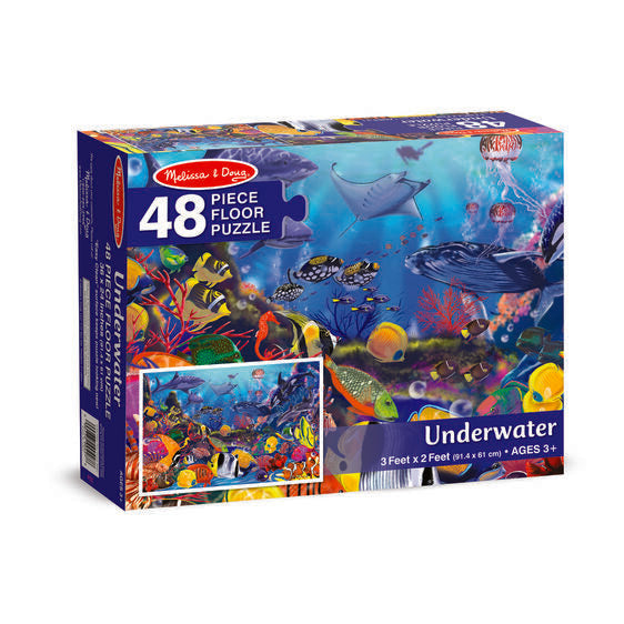 Melissa & Doug Underwater Floor Puzzle 48 Pieces Melissa & Doug Underwater Floor Puzzle 48 Pieces