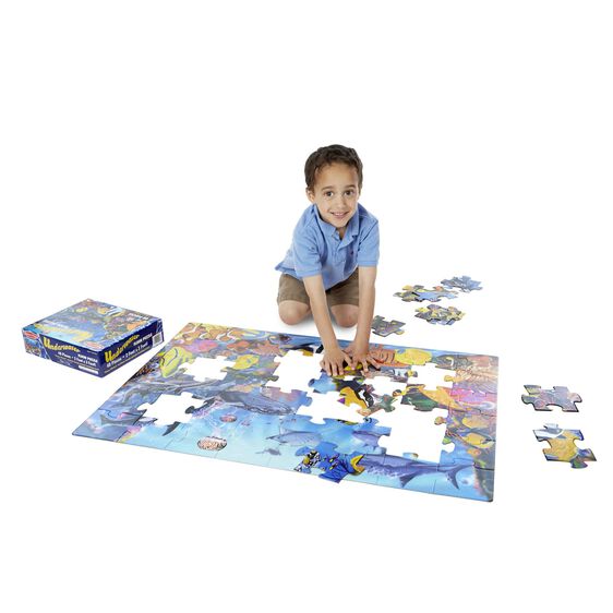 Melissa & Doug Underwater Floor Puzzle 48 Pieces Melissa & Doug Underwater Floor Puzzle 48 Pieces