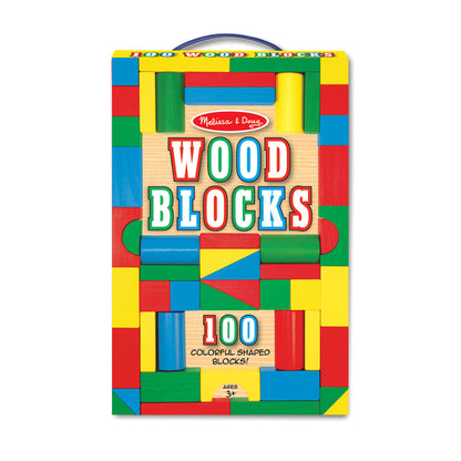 Melissa & Doug 100 Wooden Blocks - BambiniJO | Buy Online | Jordan