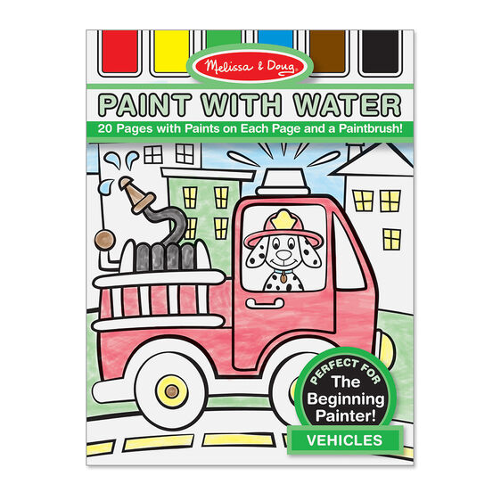 Melissa & Doug  - Vehicles Paint with Water Kids' Art Pad - BambiniJO | Buy Online | Jordan
