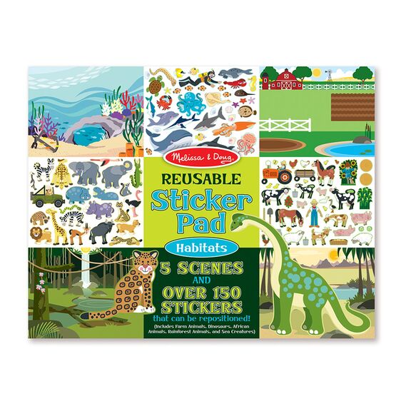 Melissa & Doug Reusable Sticker Pad - Habitats Melissa & Doug Reusable Sticker Pad - Habitats