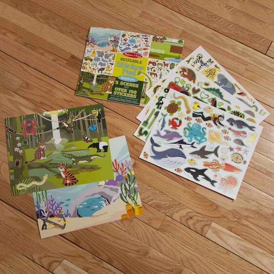 Melissa & Doug Reusable Sticker Pad - Habitats Melissa & Doug Reusable Sticker Pad - Habitats