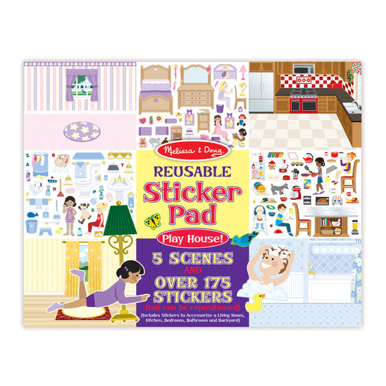 Melissa & Doug Reusable Sticker Pad - Play House! - BambiniJO | Buy Online | Jordan
