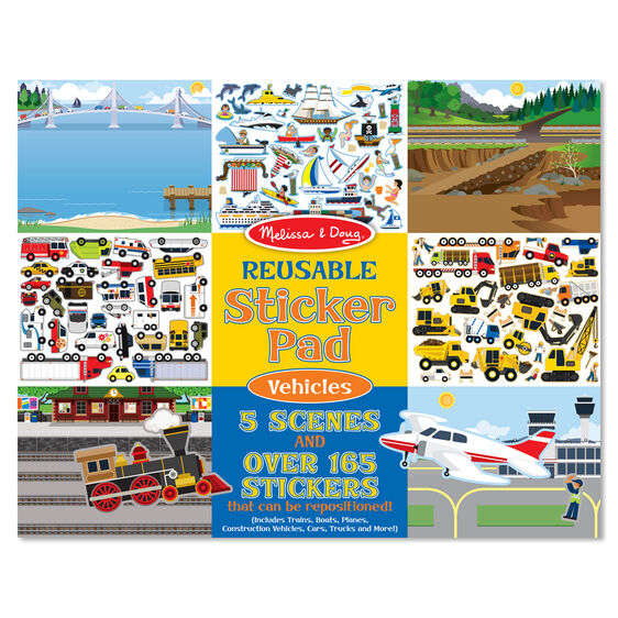 Melissa & Doug Reusable Sticker Pad - Vehicles - BambiniJO | Buy Online | Jordan