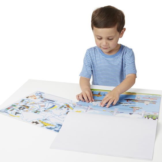 Melissa & Doug Reusable Sticker Pad - Vehicles Melissa & Doug Reusable Sticker Pad - Vehicles