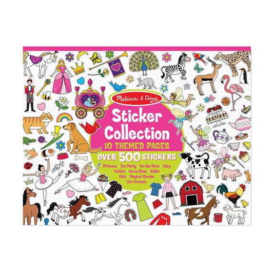Melissa & Doug Sticker Collection Book: 500+ Stickers - Princesses, Tea Party, Animals, and More Melissa & Doug Sticker Collection Book: 500+ Stickers - Princesses, Tea Party, Animals, and More