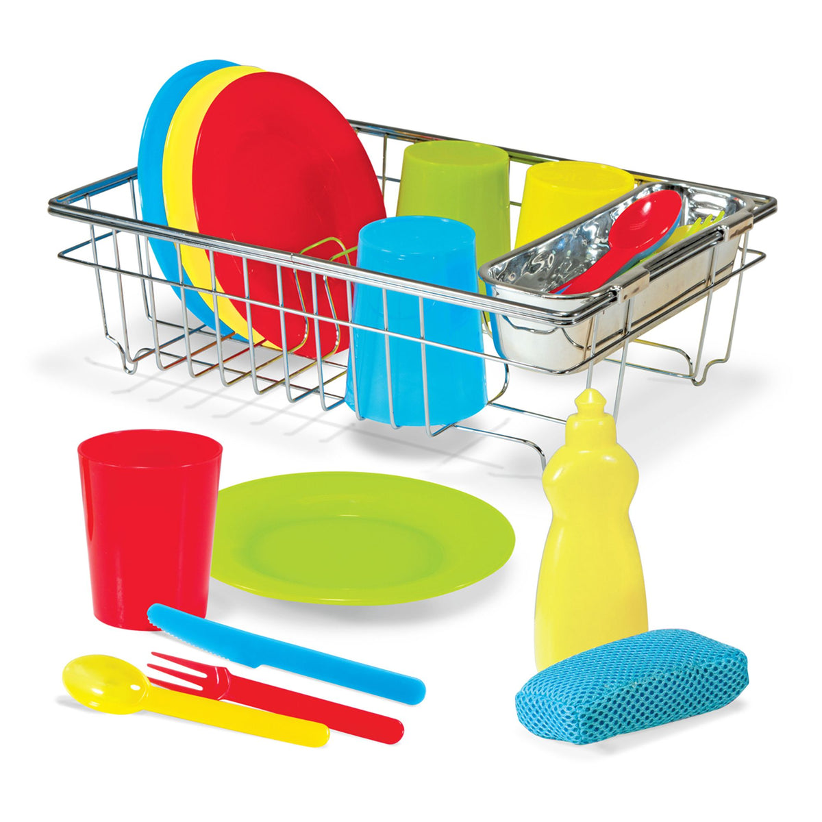 Melissa & Doug - Let's Play House! Wash & Dry Dish Set 3Y+ Melissa & Doug - Let's Play House! Wash & Dry Dish Set 3Y+