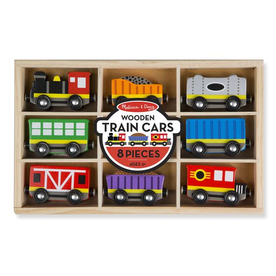 Melissa & Doug Wooden Train Cars Melissa & Doug Wooden Train Cars
