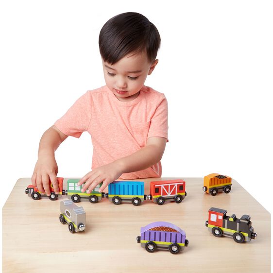 Melissa & Doug Wooden Train Cars Melissa & Doug Wooden Train Cars