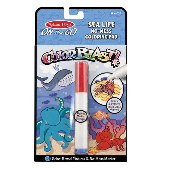 Melissa & Doug On the Go ColorBlast No-Mess Coloring Pad - Sea Life - BambiniJO | Buy Online | Jordan