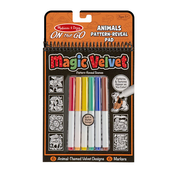 Melissa & Doug Magic Velvet Animal Scenes - On the Go Travel Activity Melissa & Doug Magic Velvet Animal Scenes - On the Go Travel Activity