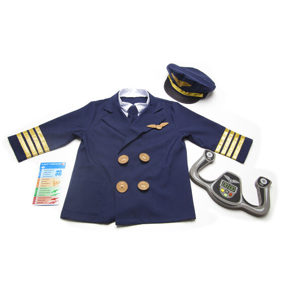 Melissa & Doug - Pilot Role Play Costume Set 3-6 Years Melissa & Doug - Pilot Role Play Costume Set 3-6 Years