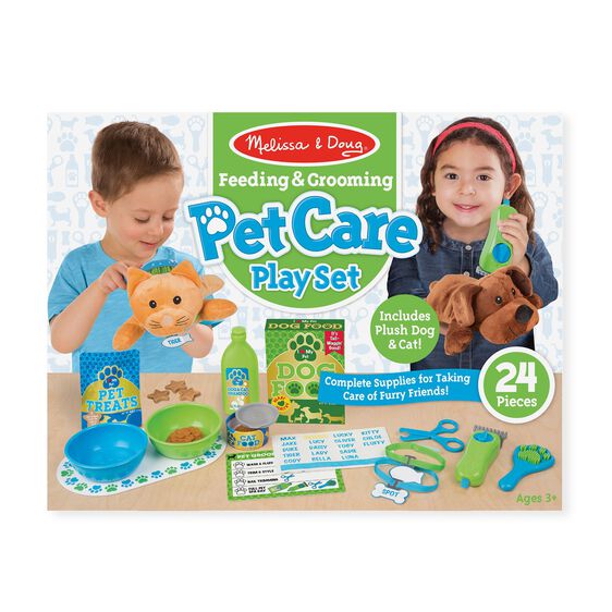 Melissa & Doug - FEEDING & GROOMING PET CARE PLAY SET - BambiniJO | Buy Online | Jordan