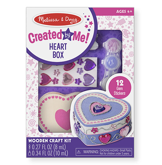 Melissa & Doug Created by Me! Heart Box Wooden Craft Kit 4Y+ Melissa & Doug Created by Me! Heart Box Wooden Craft Kit 4Y+