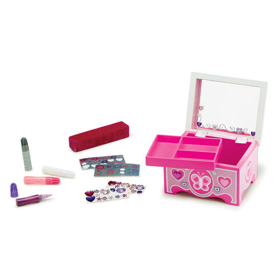 Melissa & Doug Created by Me! Jewelry Box Wooden Craft Kit 4Y+ Melissa & Doug Created by Me! Jewelry Box Wooden Craft Kit 4Y+