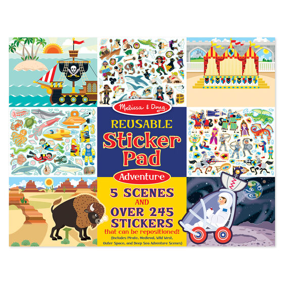 Melissa & Doug Reusable Sticker Pad - Adventure Pad Melissa & Doug Reusable Sticker Pad - Adventure Pad