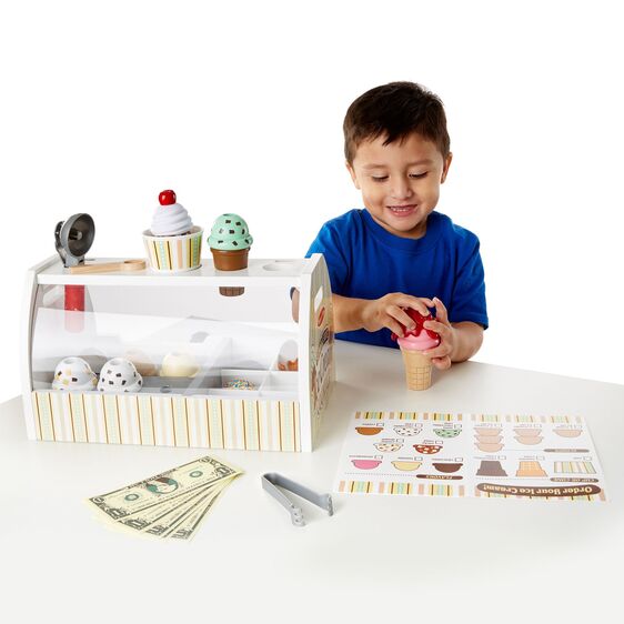 Melissa & Doug Scoop & Serve Ice Cream Counter 3Y+ Melissa & Doug Scoop & Serve Ice Cream Counter 3Y+