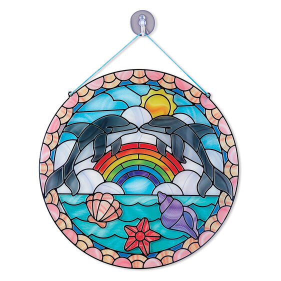 Melissa & Doug STAINED GLASS - DOLPHINS Melissa & Doug STAINED GLASS - DOLPHINS