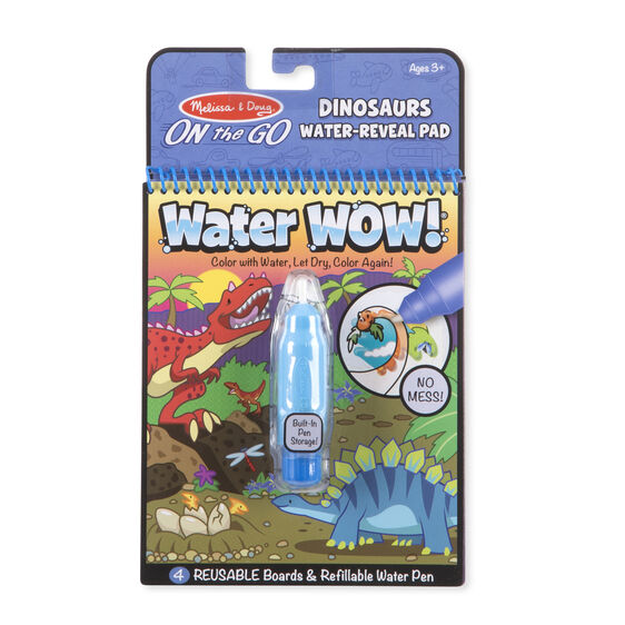 Melissa & Doug - Water Wow! Dinosaurs Water-Reveal Pad - On the Go Travel Activity Melissa & Doug - Water Wow! Dinosaurs Water-Reveal Pad - On the Go Travel Activity