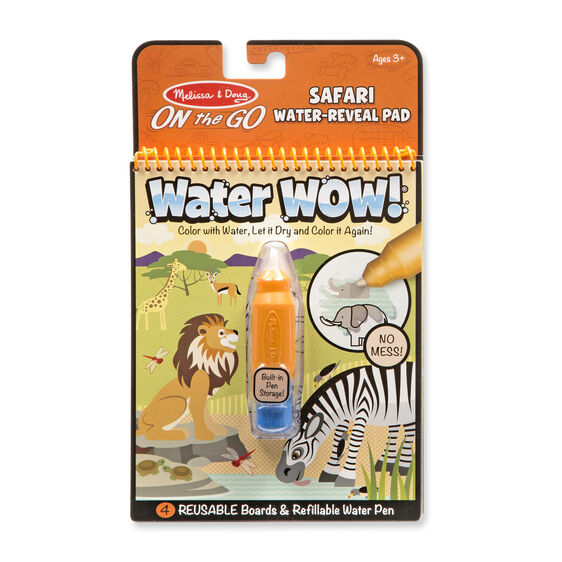 Melissa & Doug - Water Wow! - Safari Water Reveal Pad - ON the GO Travel Activity Melissa & Doug - Water Wow! - Safari Water Reveal Pad - ON the GO Travel Activity