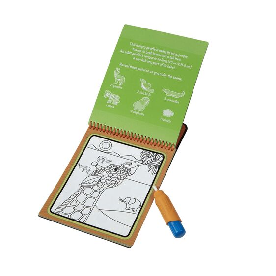 Melissa & Doug - Water Wow! - Safari Water Reveal Pad - ON the GO Travel Activity Melissa & Doug - Water Wow! - Safari Water Reveal Pad - ON the GO Travel Activity