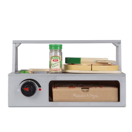 Melissa & Doug Top & Bake Pizza Counter - Wooden Play Food 3Y+ Melissa & Doug Top & Bake Pizza Counter - Wooden Play Food 3Y+