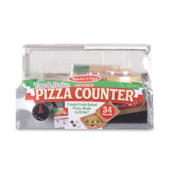 Melissa & Doug Top & Bake Pizza Counter - Wooden Play Food 3Y+ Melissa & Doug Top & Bake Pizza Counter - Wooden Play Food 3Y+