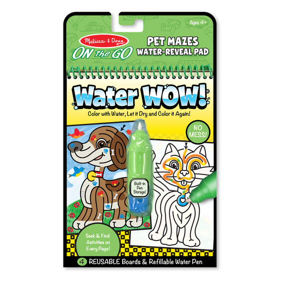 Melissa & Doug - Water Wow! Pet Mazes - On the Go Travel Activity Melissa & Doug - Water Wow! Pet Mazes - On the Go Travel Activity