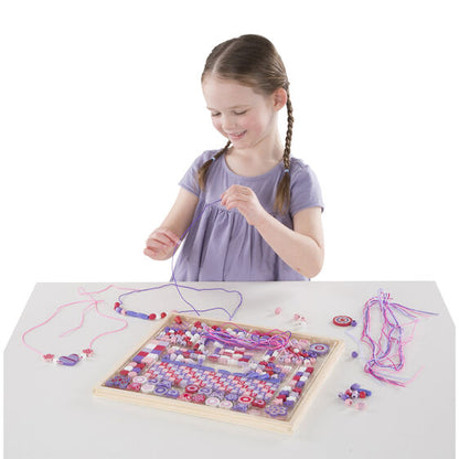 Melissa & Doug Created by Me! Sparkle & Shimmer Beads Wooden Bead Kit 4Y+ - BambiniJO | Buy Online | Jordan
