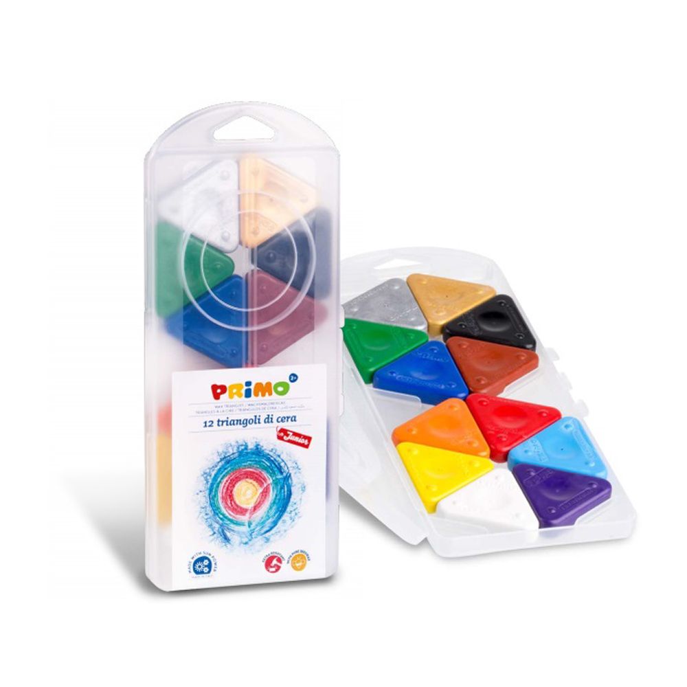 Easy Grip - Triangles Wax Crayons Set of 12 Easy Grip - Triangles Wax Crayons Set of 12