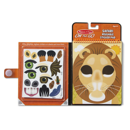 Melissa & Doug Make-a-Face Safari Reusable Sticker Pad — BambiniJO Jordan