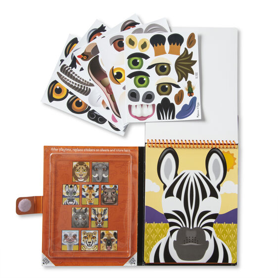 Melissa & Doug - Make-a-Face Safari Reusable Sticker Pad Melissa & Doug - Make-a-Face Safari Reusable Sticker Pad