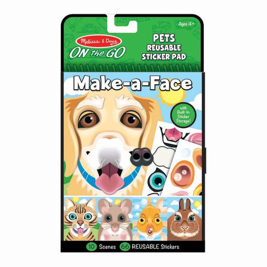 Melissa & Doug - Make-a-Face Pets Reusable Sticker Pad - BambiniJO | Buy Online | Jordan