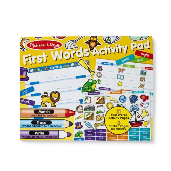 Melissa & Doug First Words Activity Pad - BambiniJO | Buy Online | Jordan