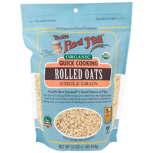 Organic Quick Cooking Rolled Oats | 454g
