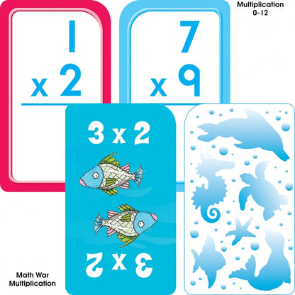 Math Grades 3-4 Flash Cards 4-Pack - BambiniJO