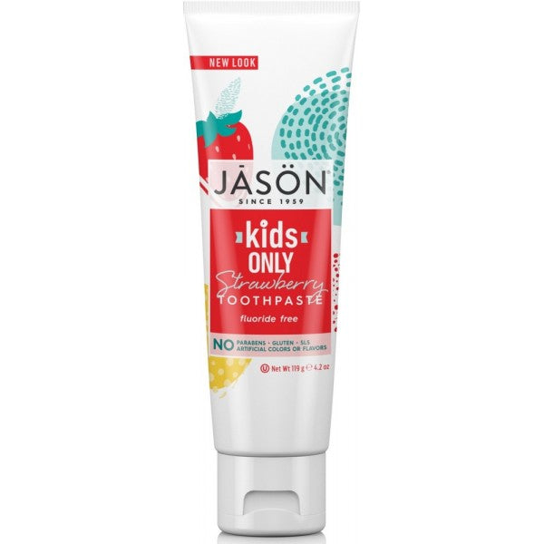 Jason Kids Strawberry Toothpaste - Fluoride FREE - BambiniJO