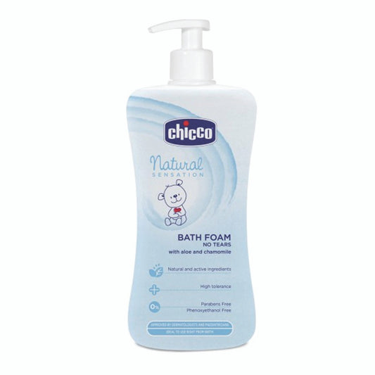 Chicco Natural Sensations No-Tears Bath Foam 500 ml - BambiniJO | Buy Online | Jordan