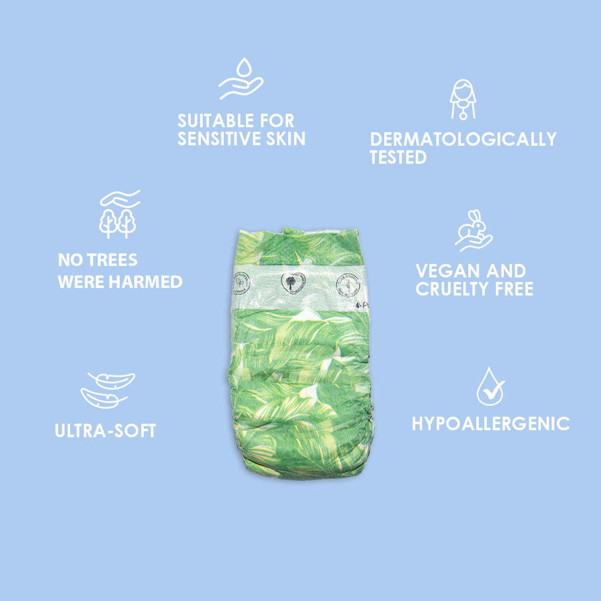 Organic Diapers Size 2 | 3-6kg | Single 32 Diapers - BambiniJO | Buy Online | Jordan