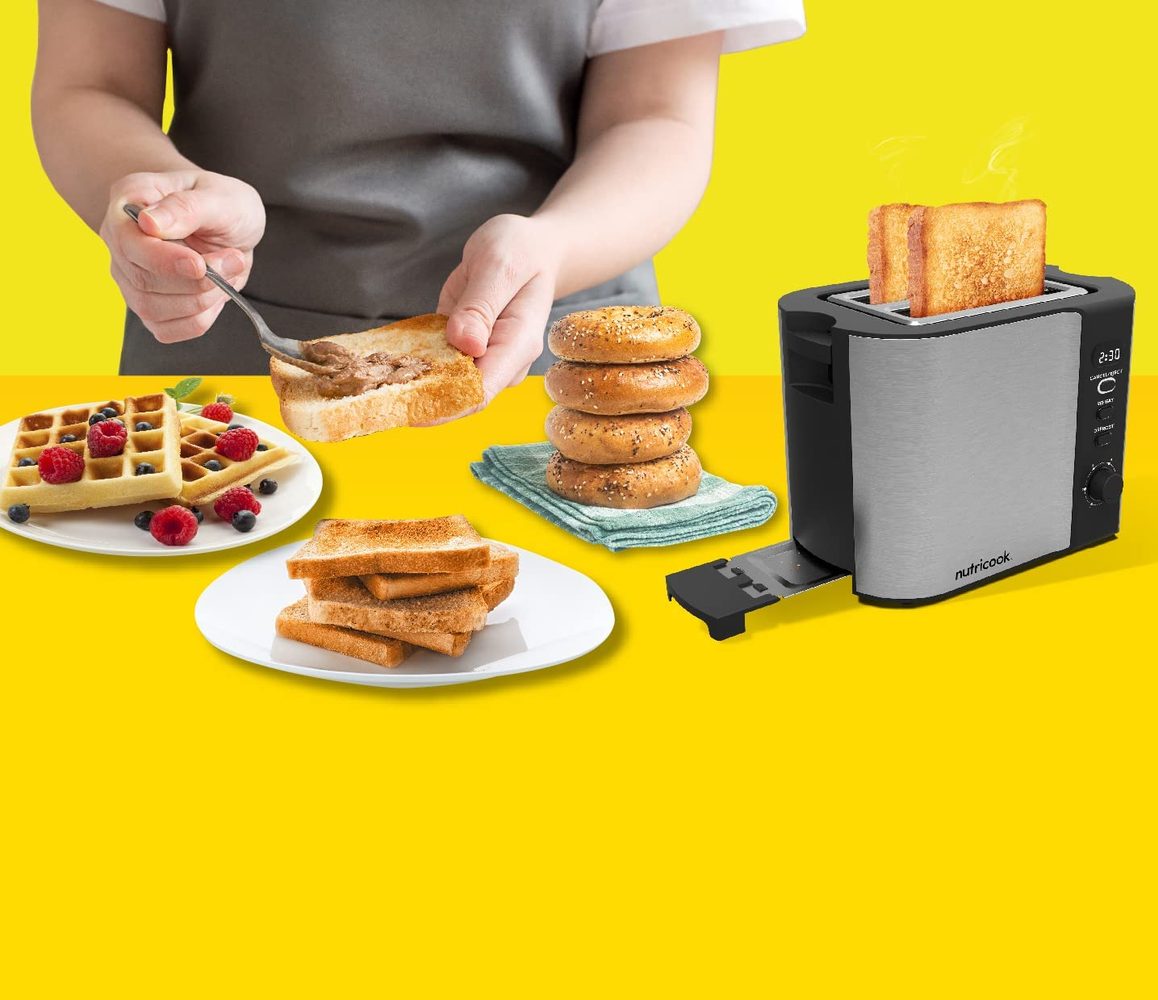 Nutricook - Digital Toaster | 2 Slice Nutricook - Digital Toaster | 2 Slice