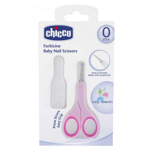 Chicco New Baby Nail Scissors, Pink - BambiniJO