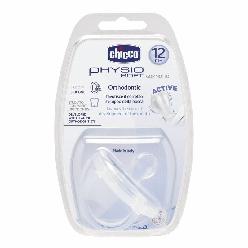 Chicco - Physio Soft Soother Silicone 12m+ 1Pc Neutral - BambiniJO | Buy Online | Jordan