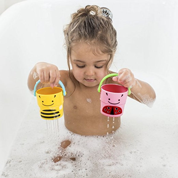 Skip Hop Zoo Bath Stack and Pour Bucket Rinse Cups - BambiniJO