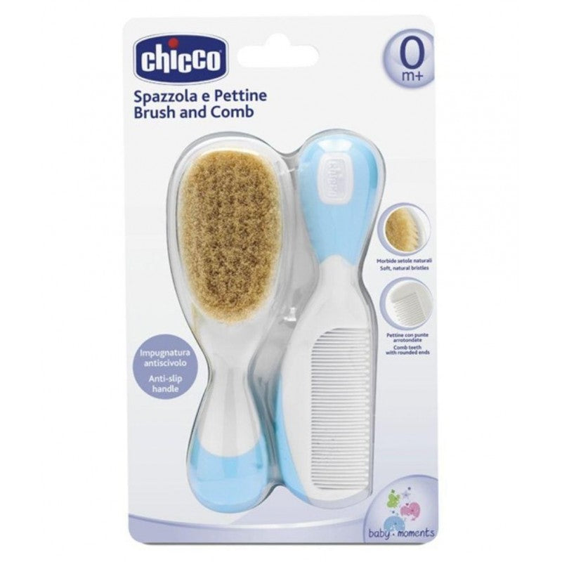 Chicco New Brush And Comb Light Blue - BambiniJO