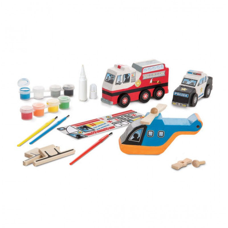 Melissa & Doug Decorate your own RESCUE VEHICLES SET Melissa & Doug Decorate your own RESCUE VEHICLES SET
