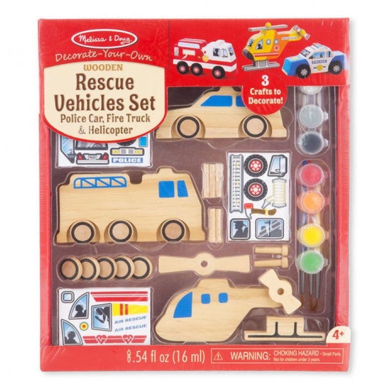 Melissa & Doug Decorate your own RESCUE VEHICLES SET Melissa & Doug Decorate your own RESCUE VEHICLES SET