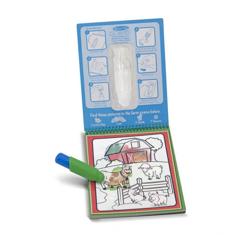 Melissa & doug دفتر الألوان بالمياه - يجف للأستخدام مره اخرى Melissa & doug دفتر الألوان بالمياه - يجف للأستخدام مره اخرى
