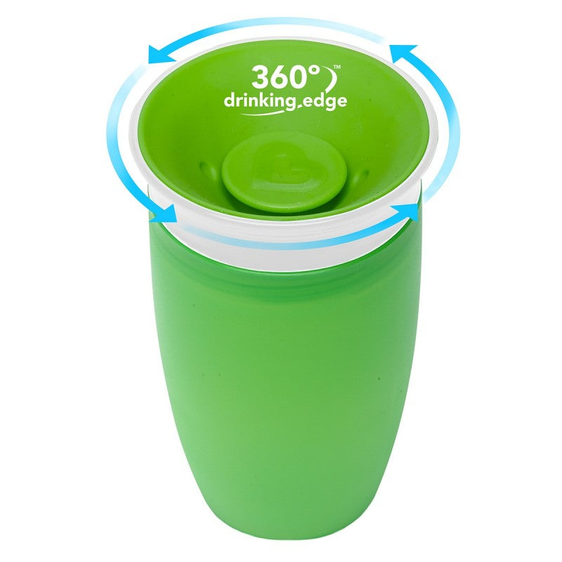 Munchkin Miracle 360° Cup - 10oz (Green/White) 12M+ - BambiniJO